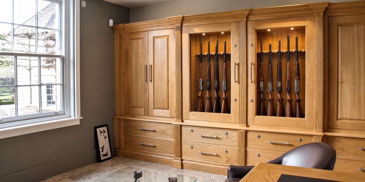 Bespoke Natural Oak Gun Room