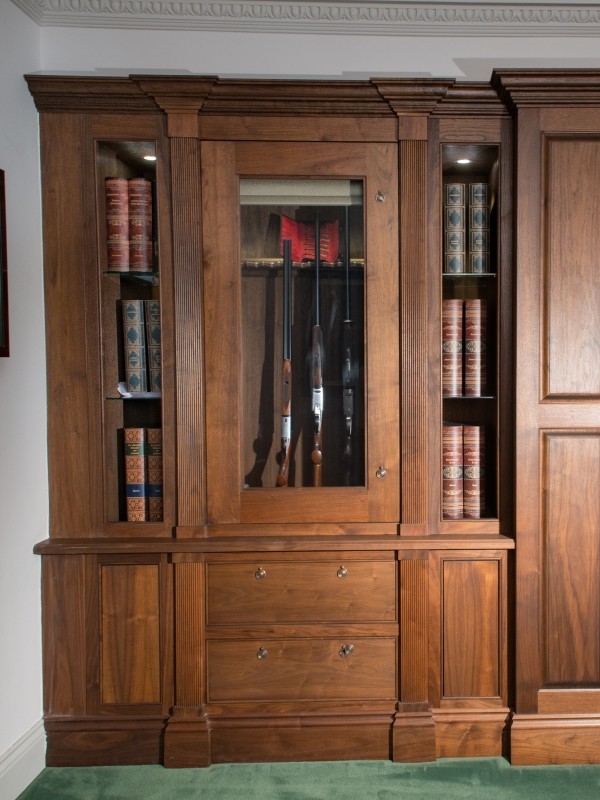 Amercian Black Walnut Gun Cabinet