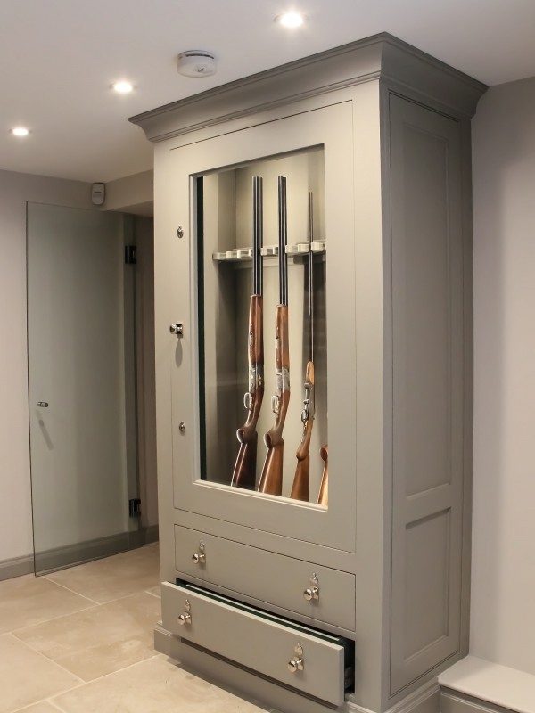 Bespoke Light Grey Gun Cabinet