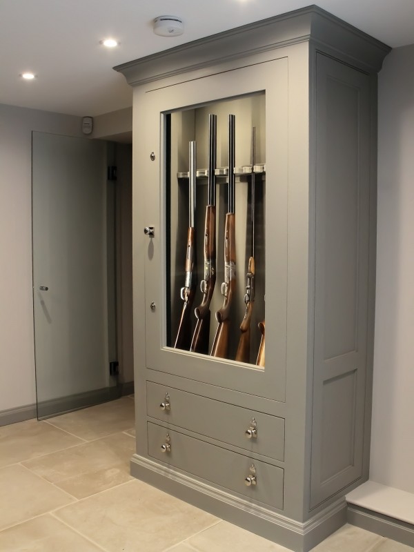 Bespoke Light Grey Gun Cabinet