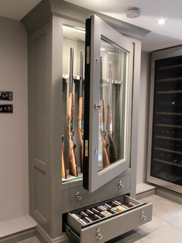 Bespoke Light Grey Gun Cabinet