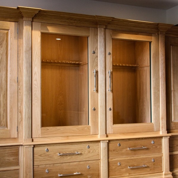 Bespoke Natural Oak Gun Cabinet
