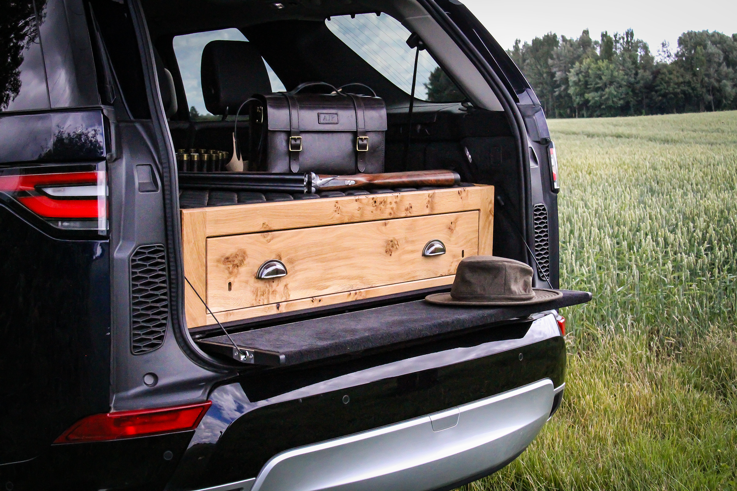 Solid Oak Vehicle Gun Cabinet