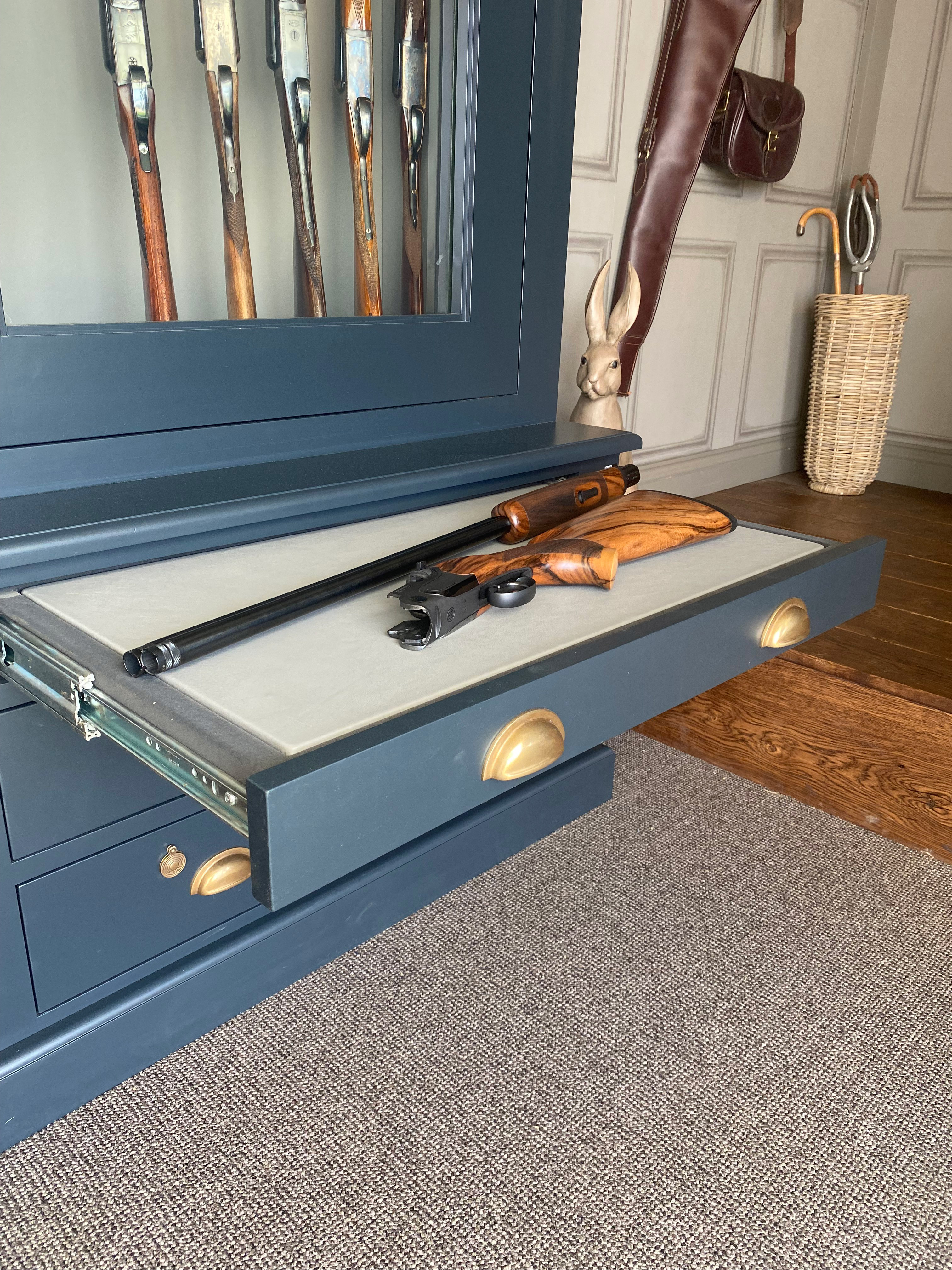 Painted Lancaster Gun Cabinet
