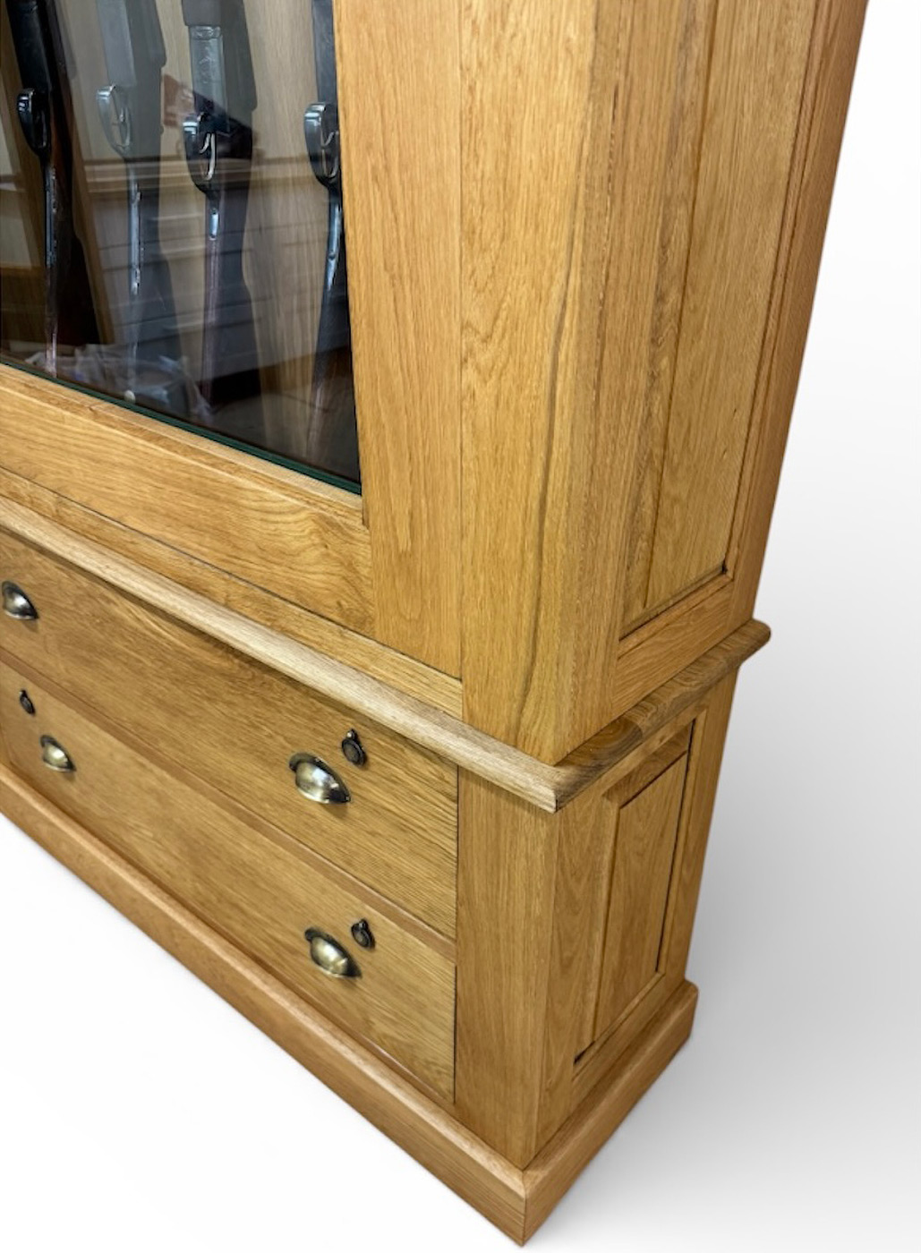 Double Glass Fronted Gun Cabinet